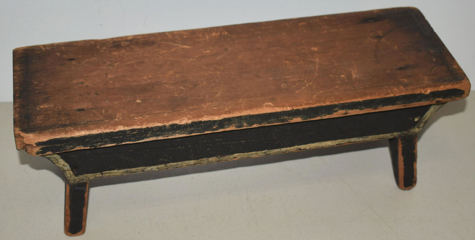 19th Century Painted Pine Footstool (1 of 2)