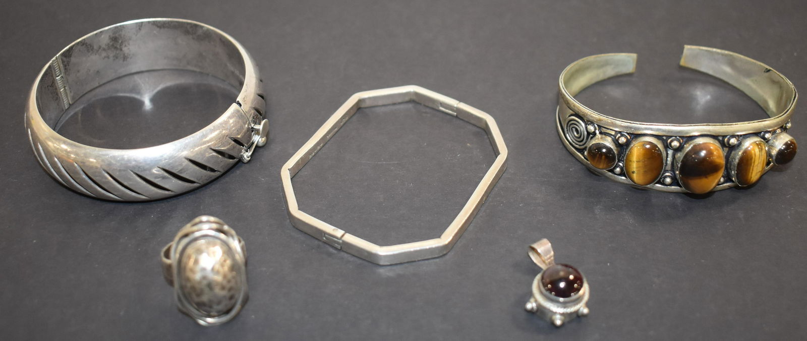 Lot Of Mexican Silver Jewelry (1 of 1)