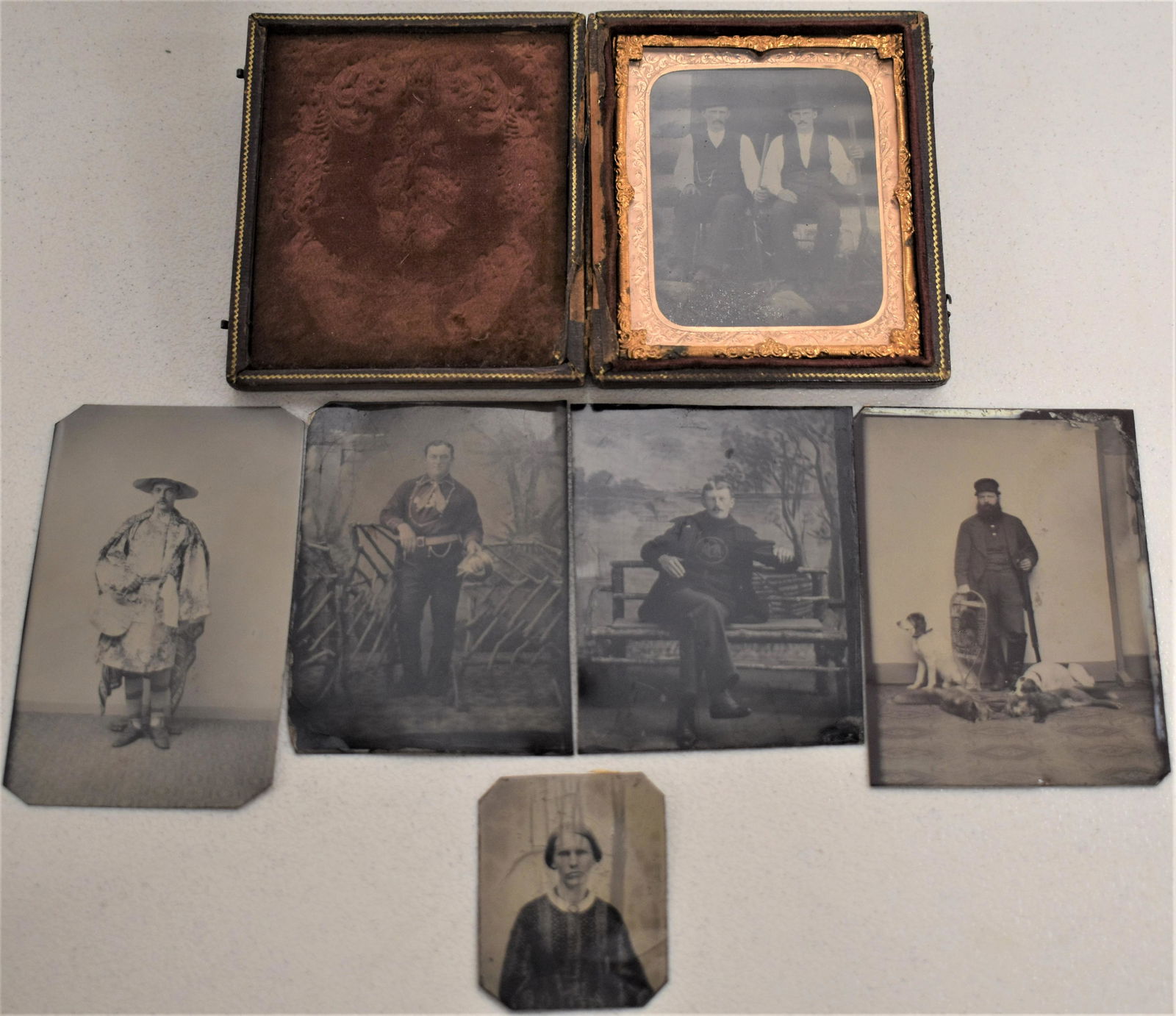 Interesting Lot of 19th Century Tin Types (1 of 1)
