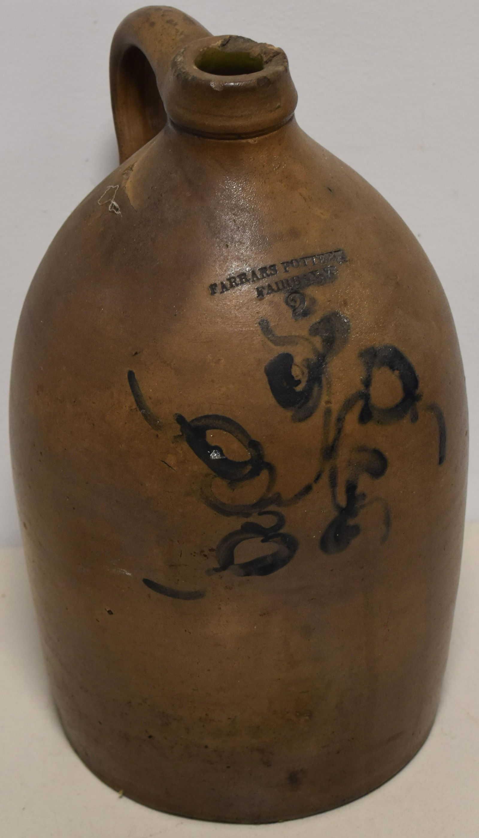 Farrars 2 Gallon Decorated Stoneware Jug (1 of 2)