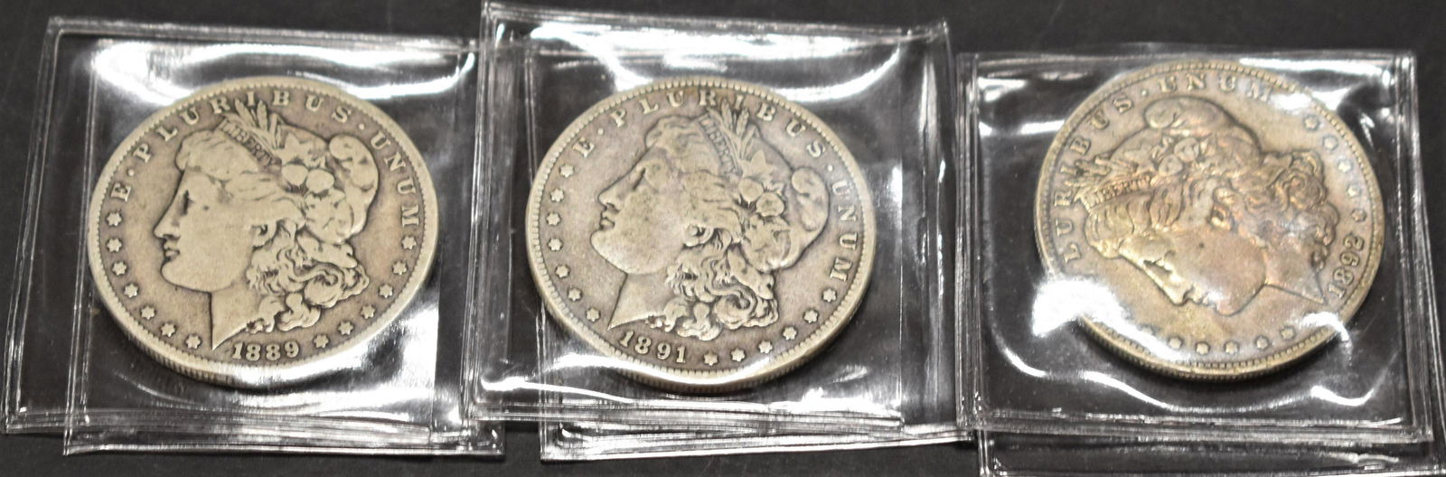 3 Morgan Silver Dollars (1 of 2)