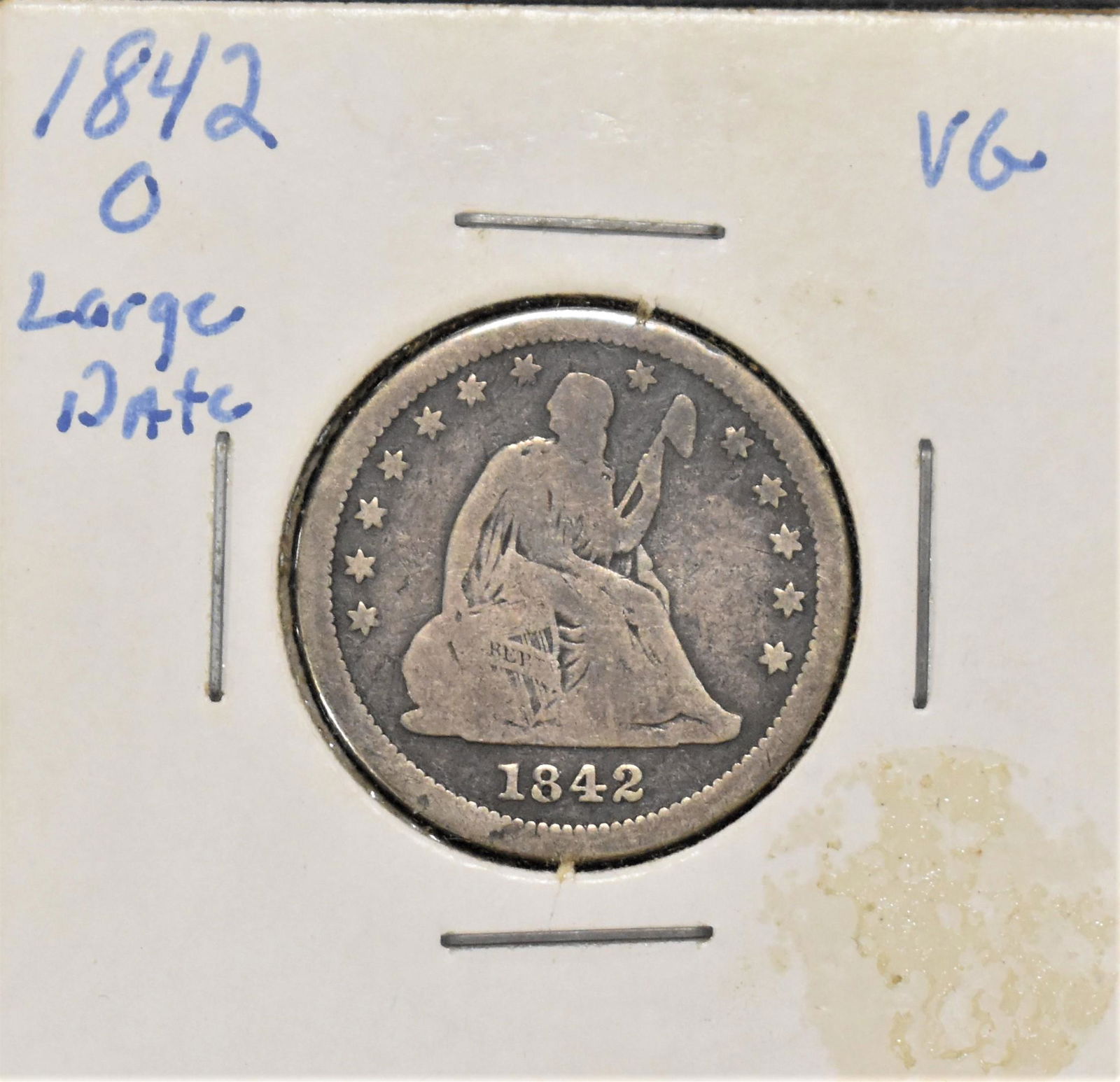 1842-O Seated Silver Quarter (1 of 2)