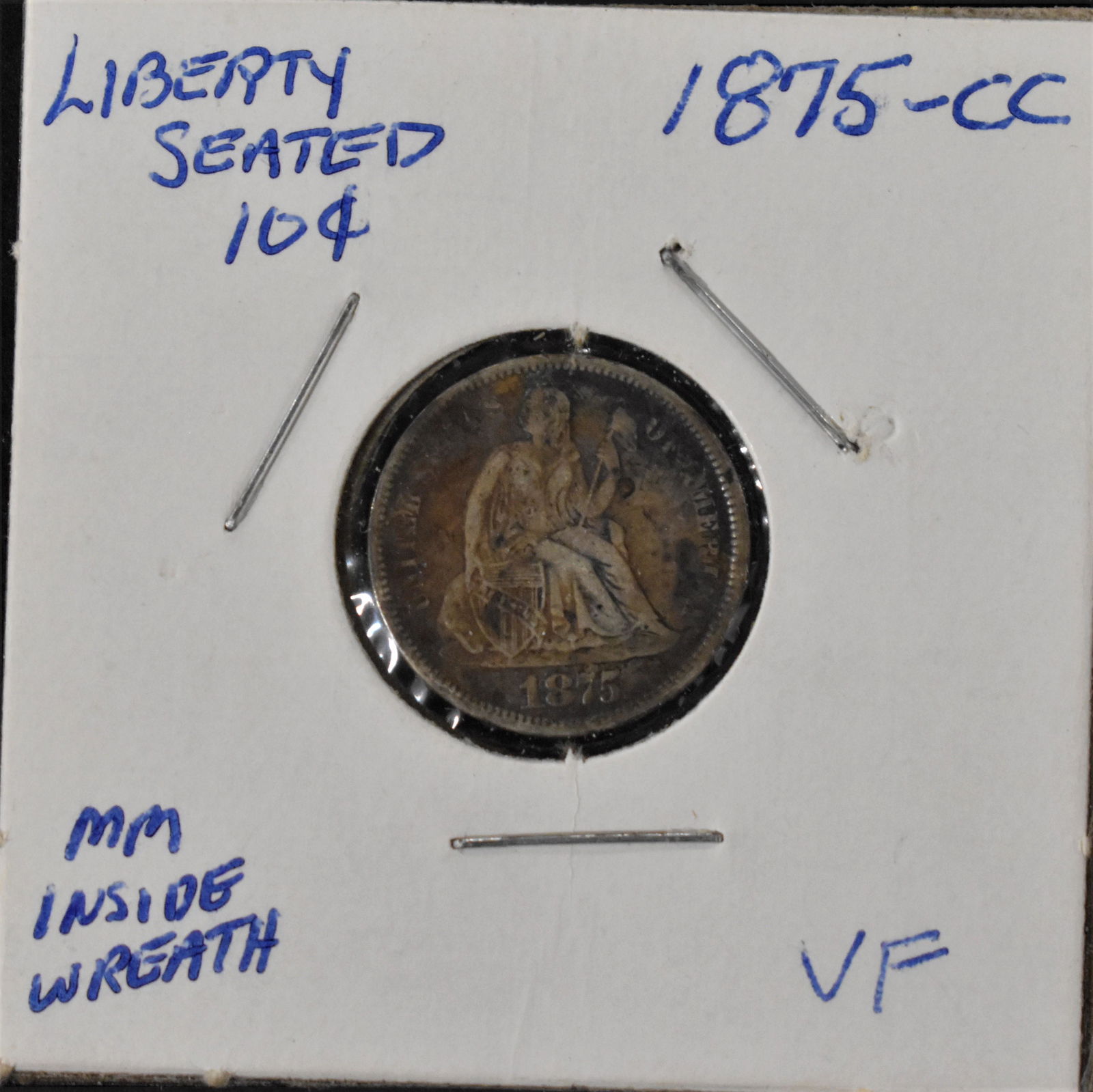 1875 C.C. Silver Seated Dime (1 of 2)