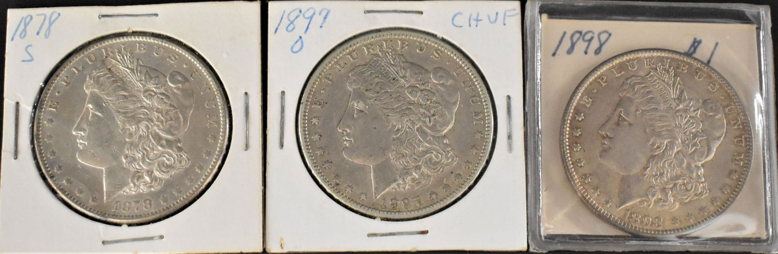 3 Morgan Silver Dollars (1 of 2)