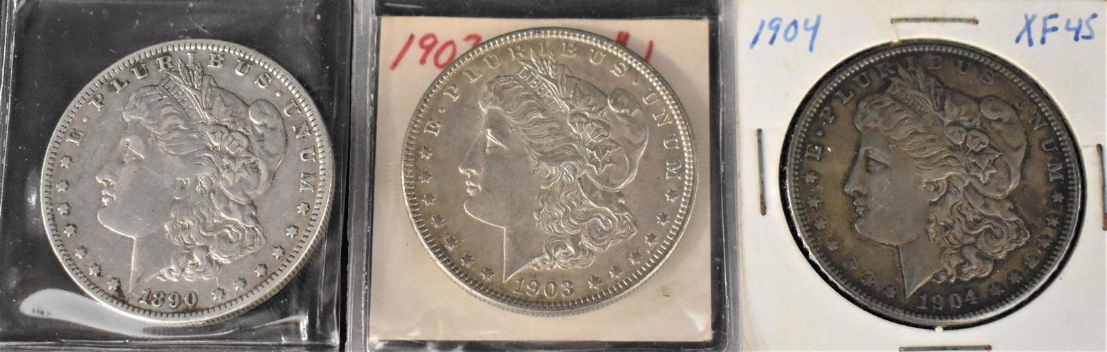 3 Morgan Silver Dollars (1 of 2)