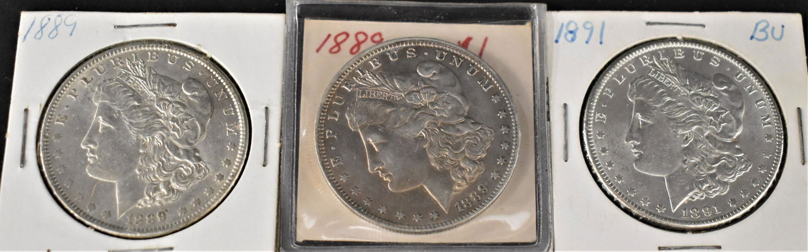 3 Morgan Silver Dollars (1 of 2)