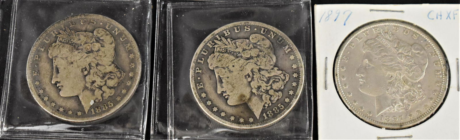 3 Morgan Silver Dollars (1 of 2)