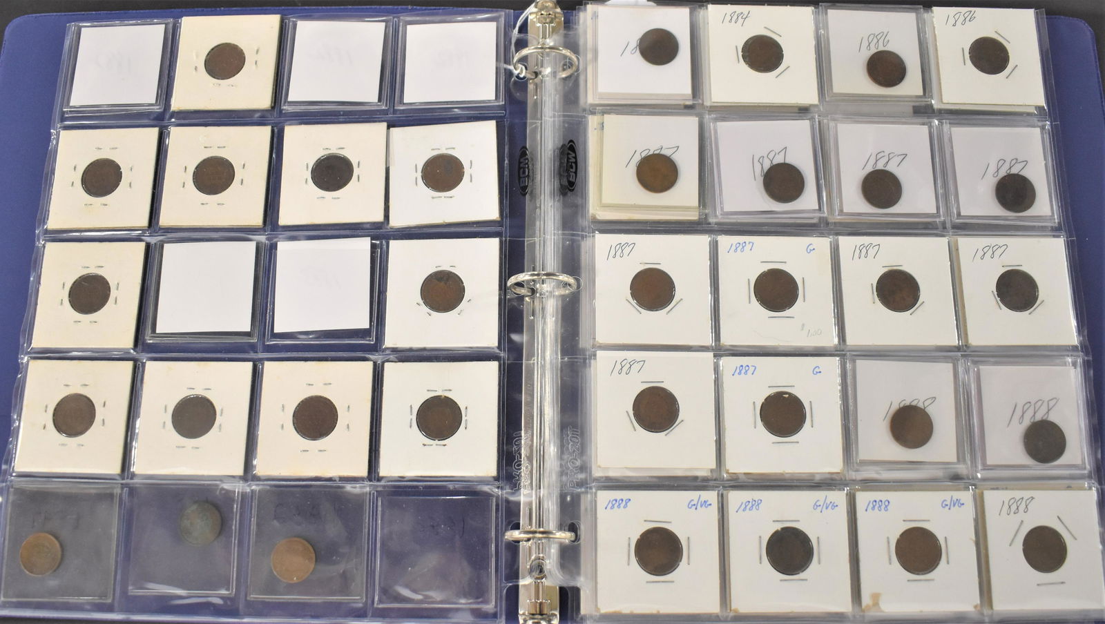 1882-1907 Collection of Indian Head Cents (1 of 2)