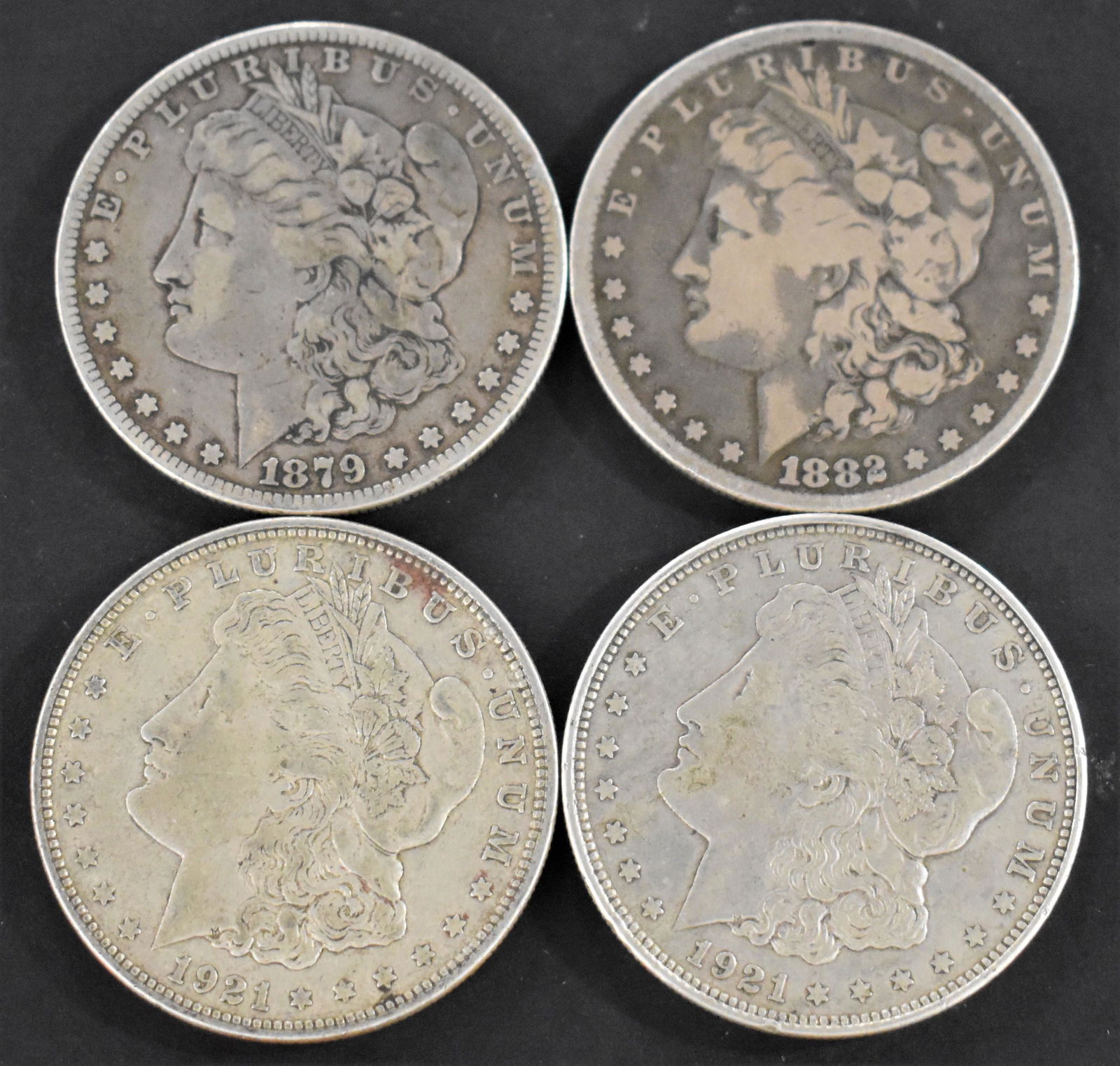 4 Morgan Silver Dollars (1 of 2)
