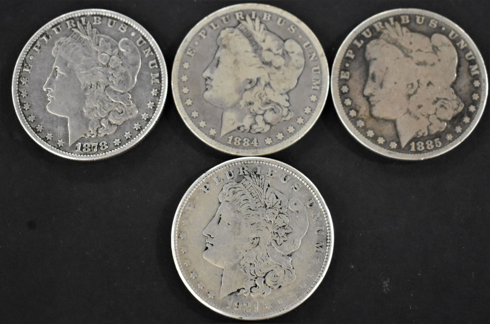 4 Morgan Silver Dollars (1 of 2)