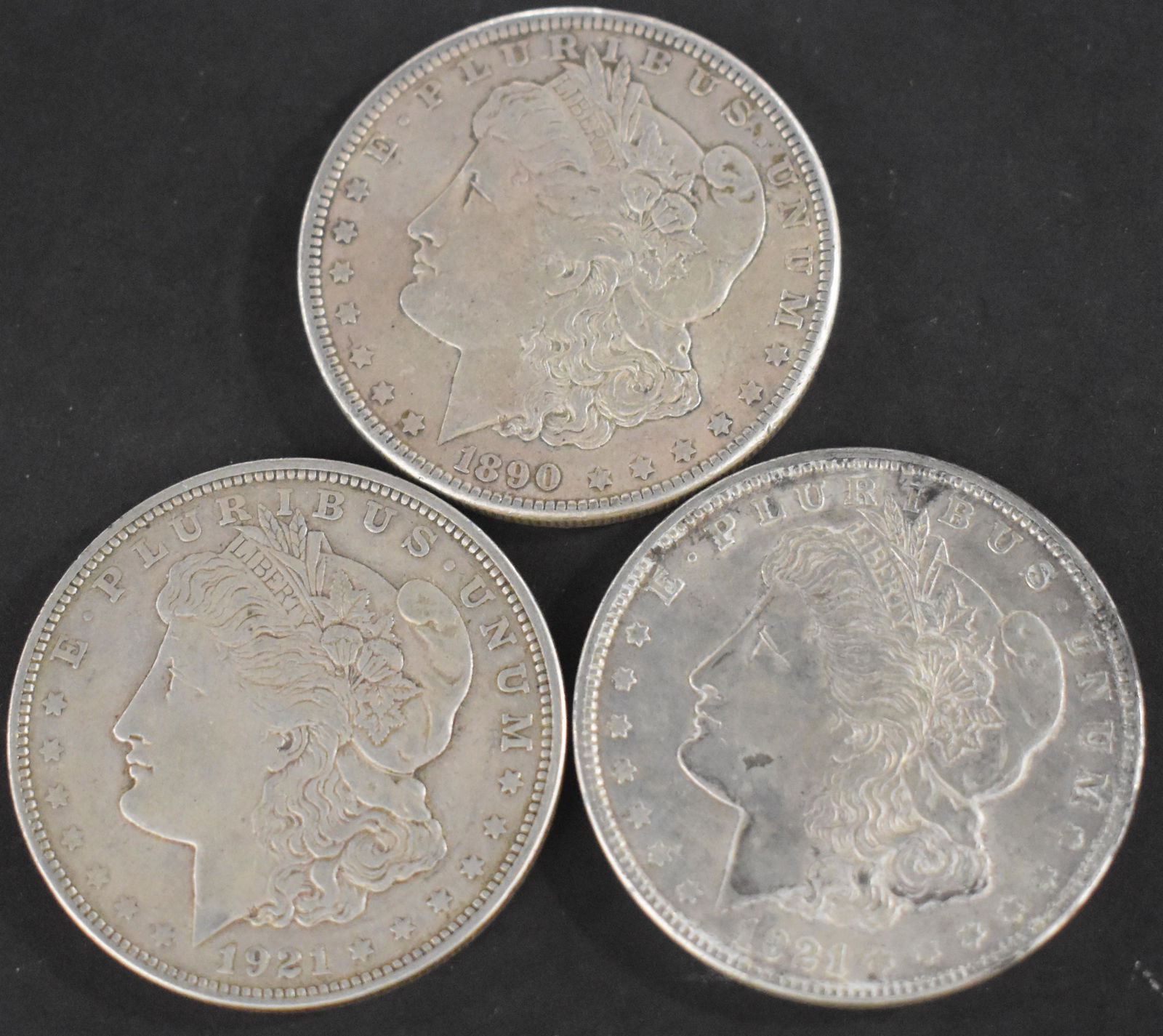 3 Morgan Silver Dollars (1 of 2)