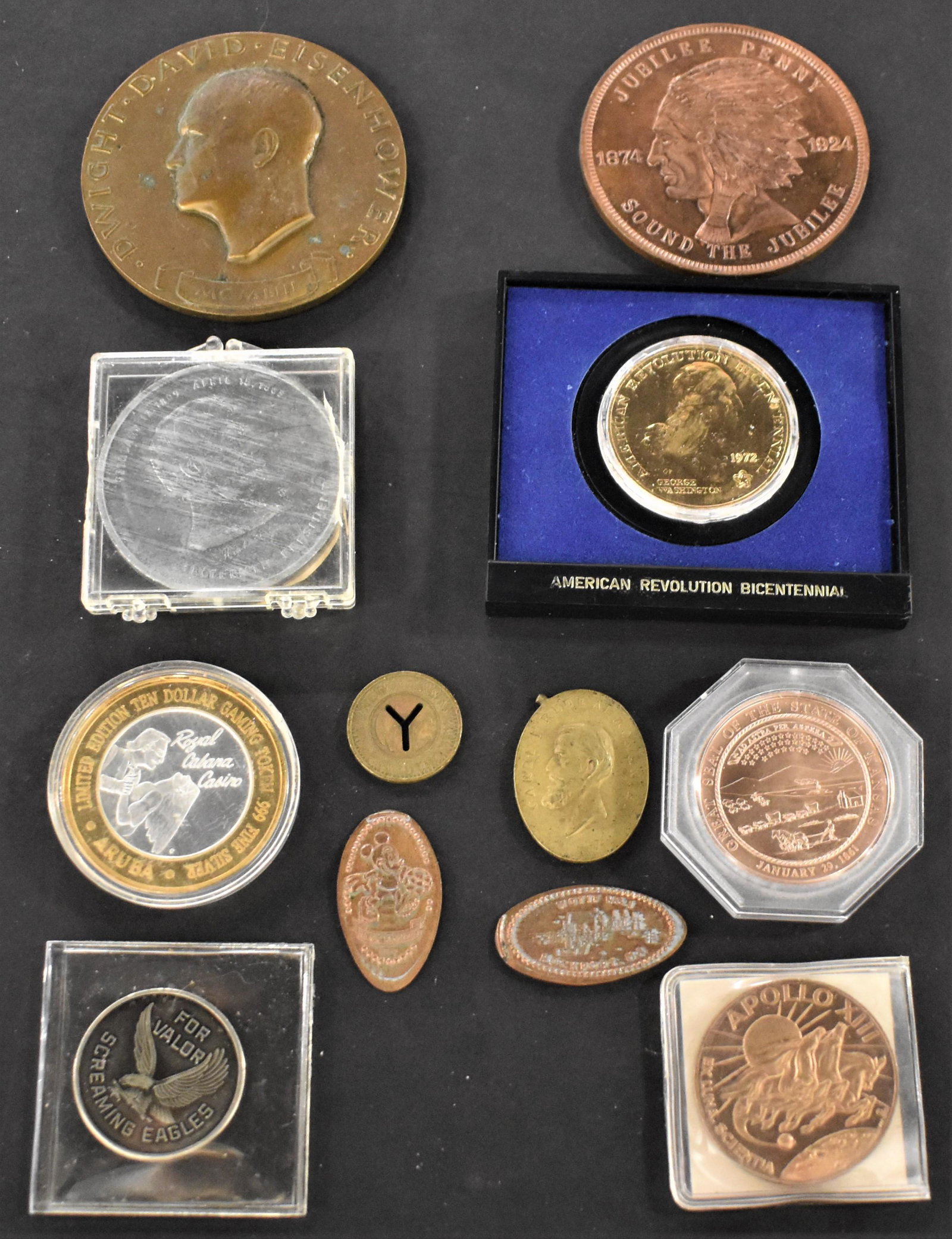 12 Misc. Medals, Medallions, Tokens (1 of 1)