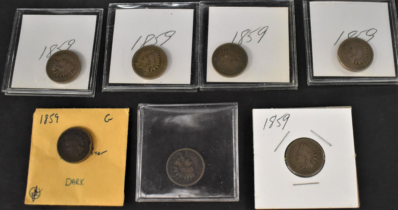 7 Copper-Nickel Indian Head Cents (1 of 2)