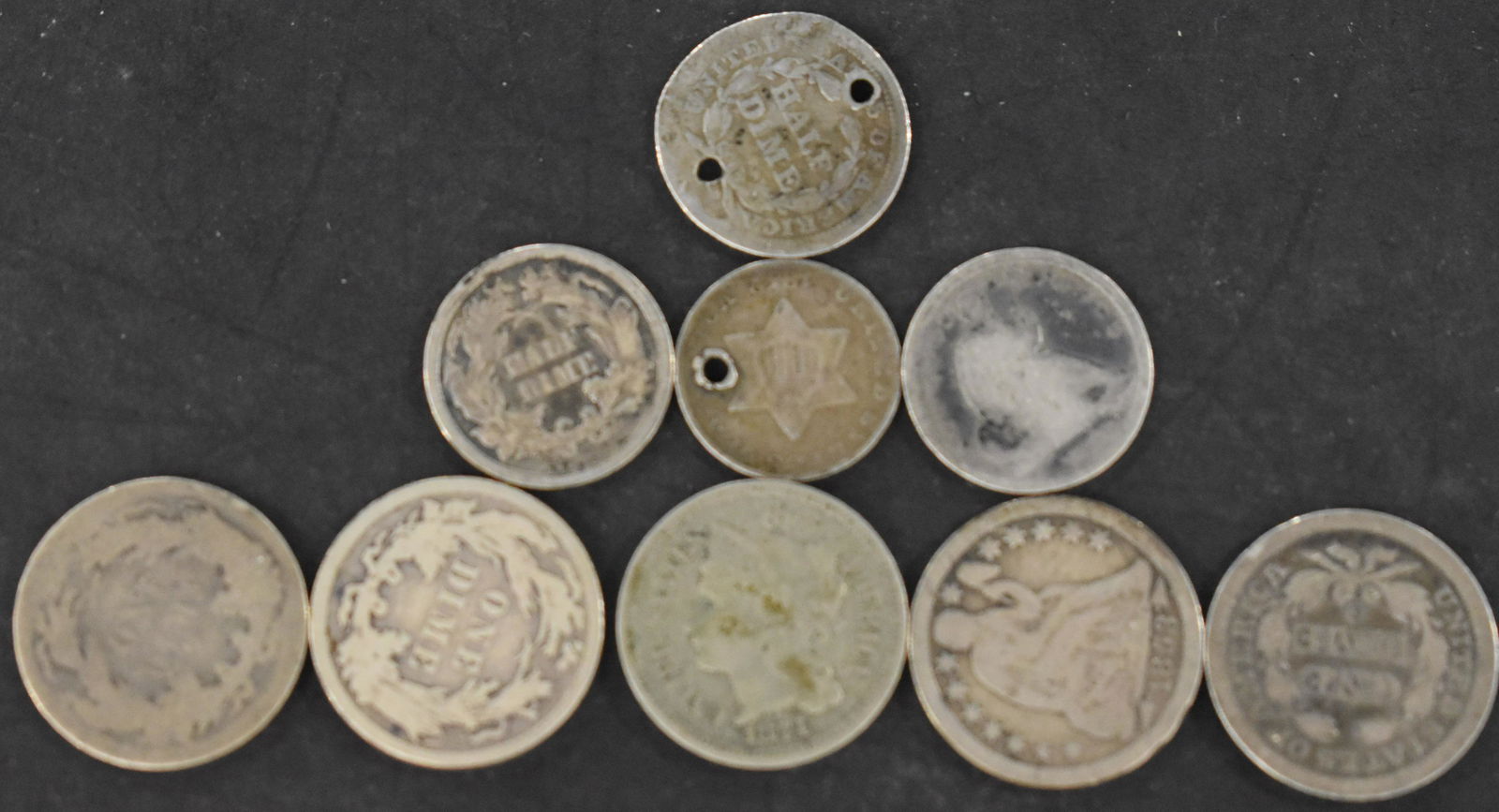 9 Misc Silver & Copper-Nickel Coins (1 of 1)