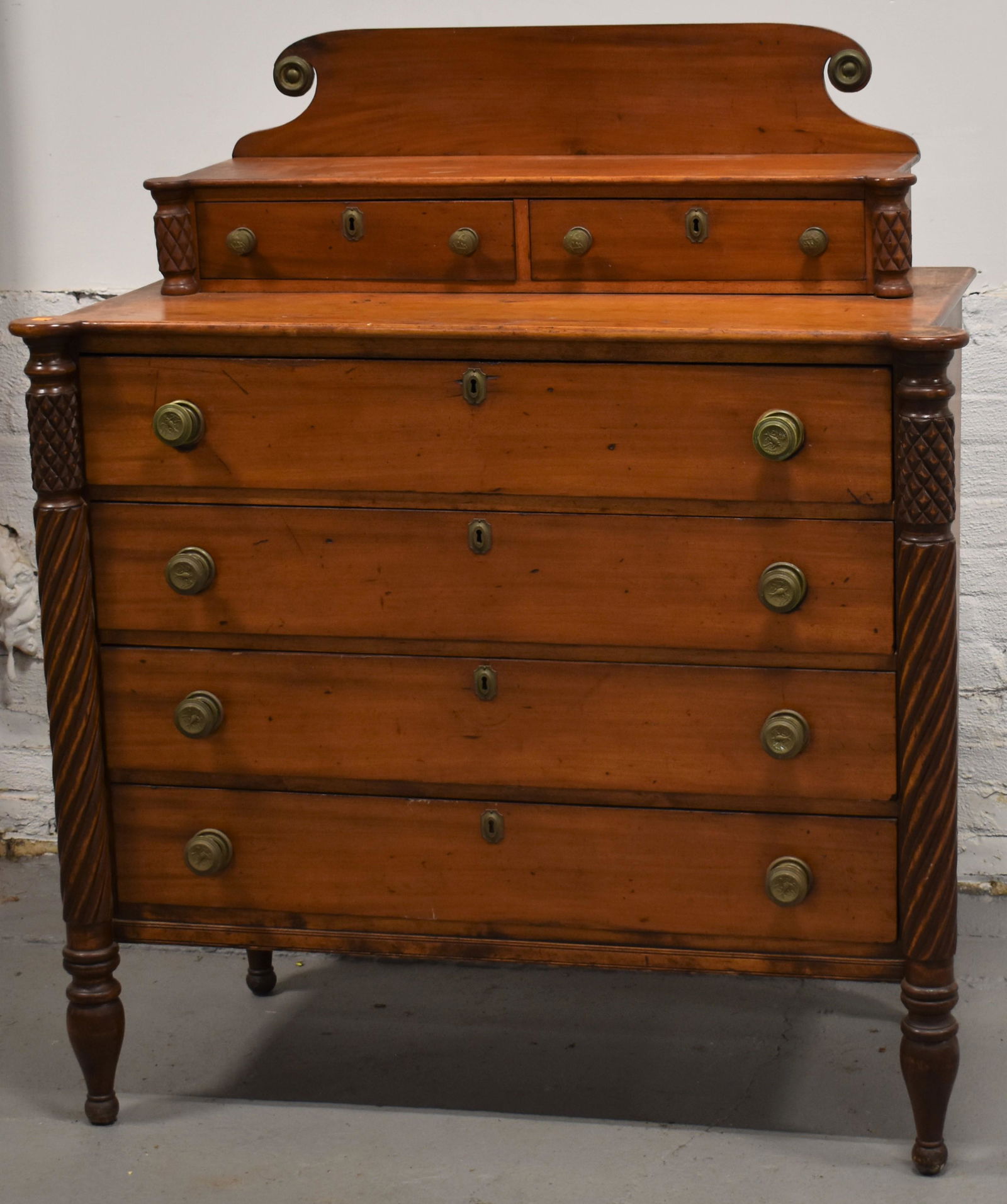 N.E. Sheraton Cookie Corner Decktop Chest (1 of 5)