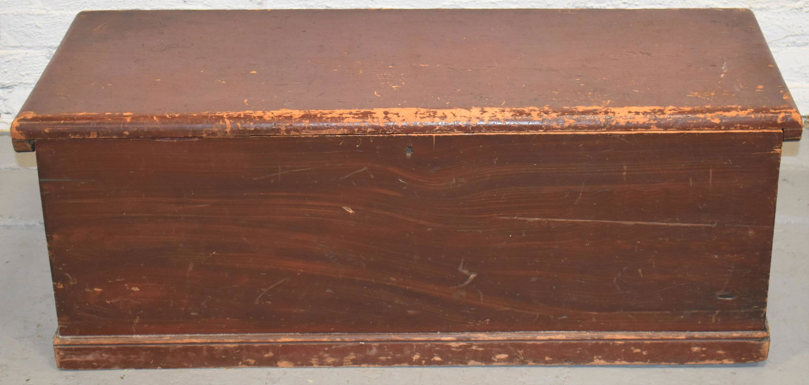 19th Century N.E. Grain Painted Blanket Box (1 of 3)