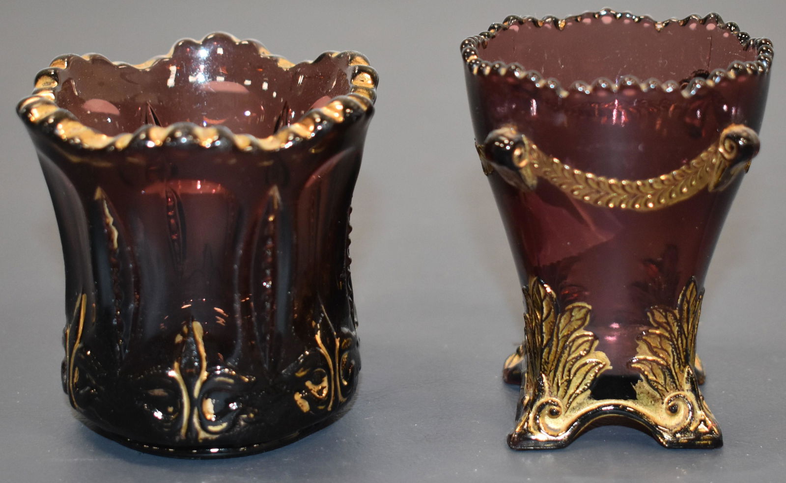 (2) Victorian Glass Toothpick Holder (1 of 1)