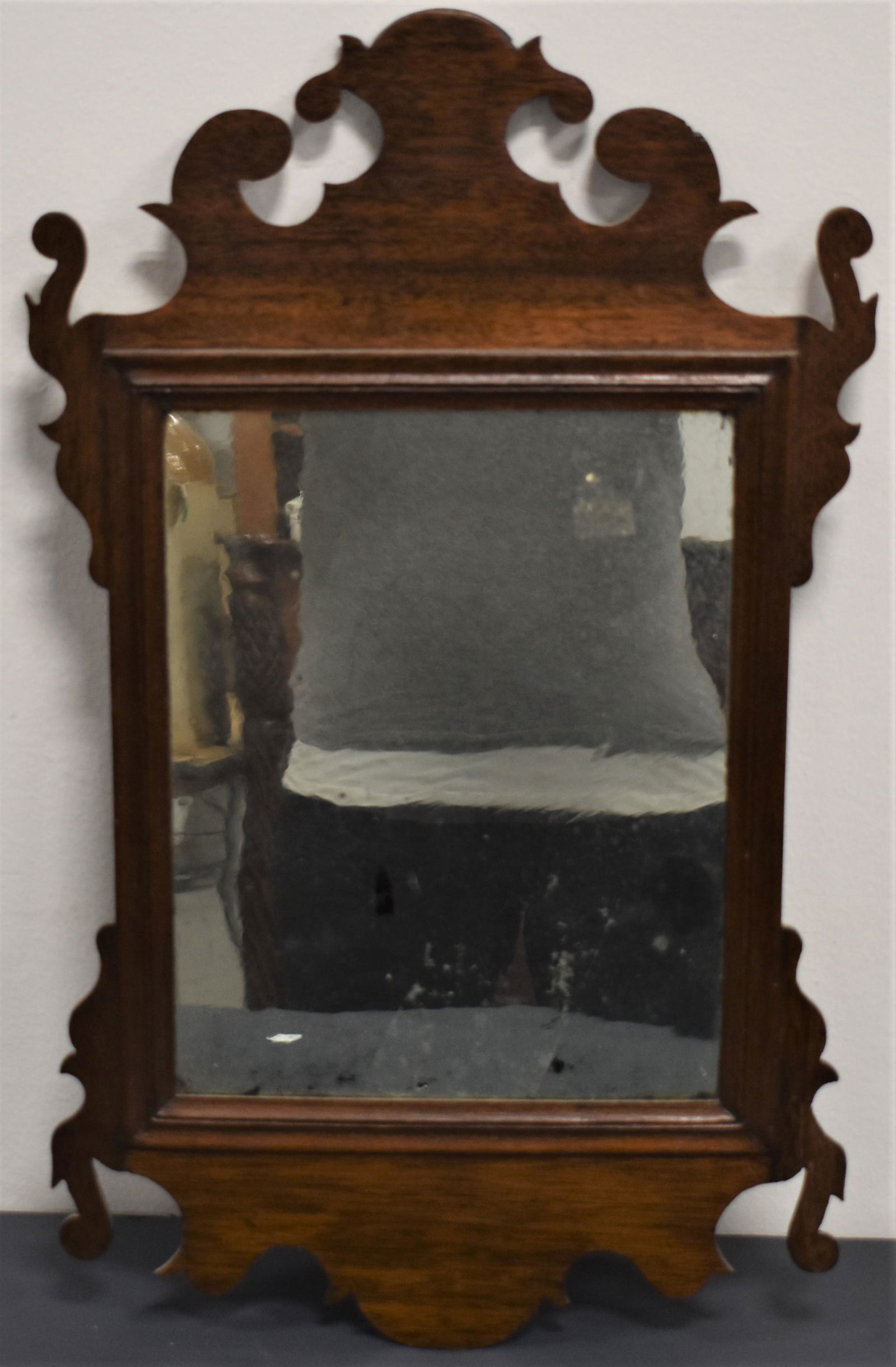 Small Chippendale Mahogany Mirror (1 of 2)