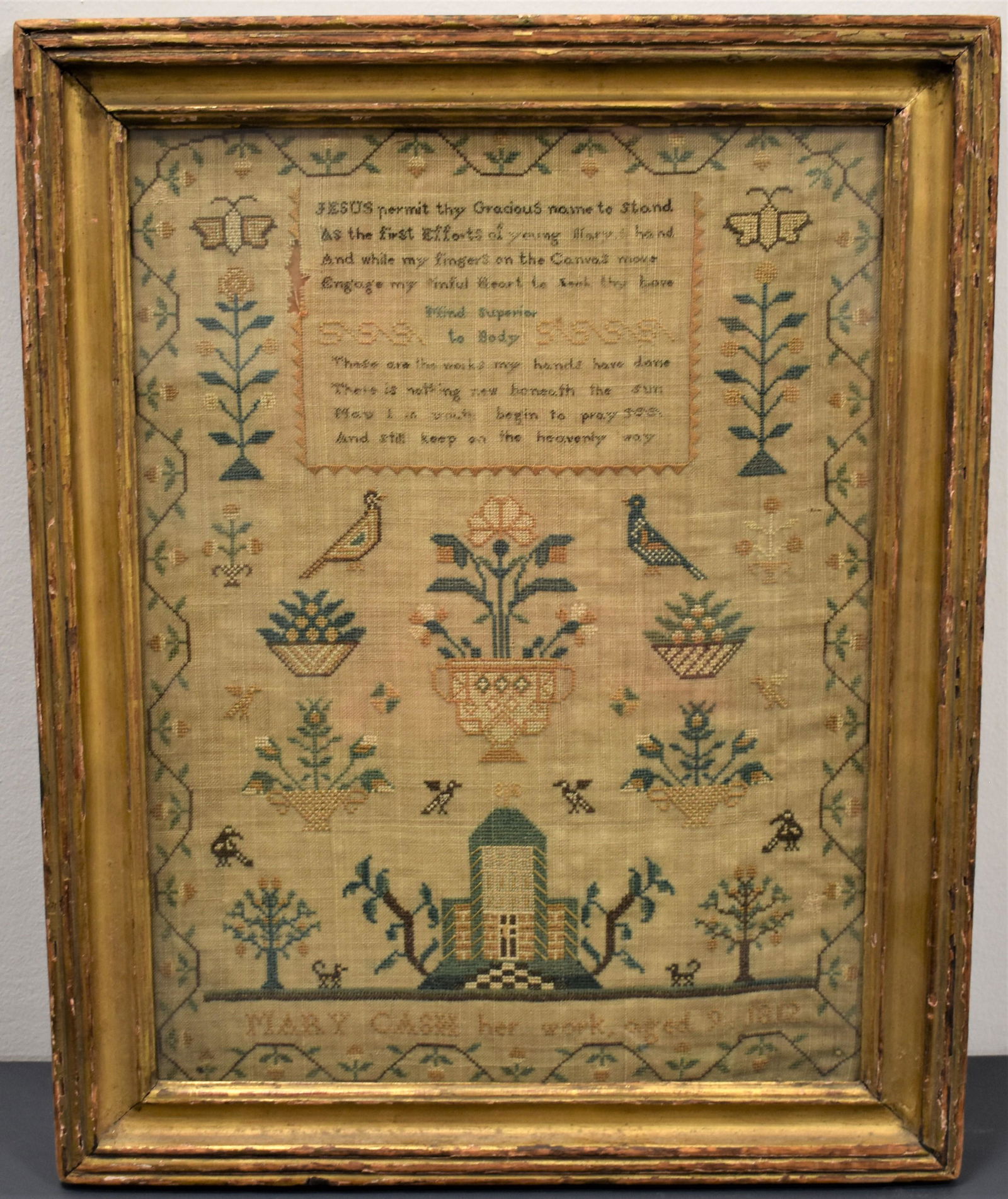 Early 19th Century Needlework Sampler (1 of 4)
