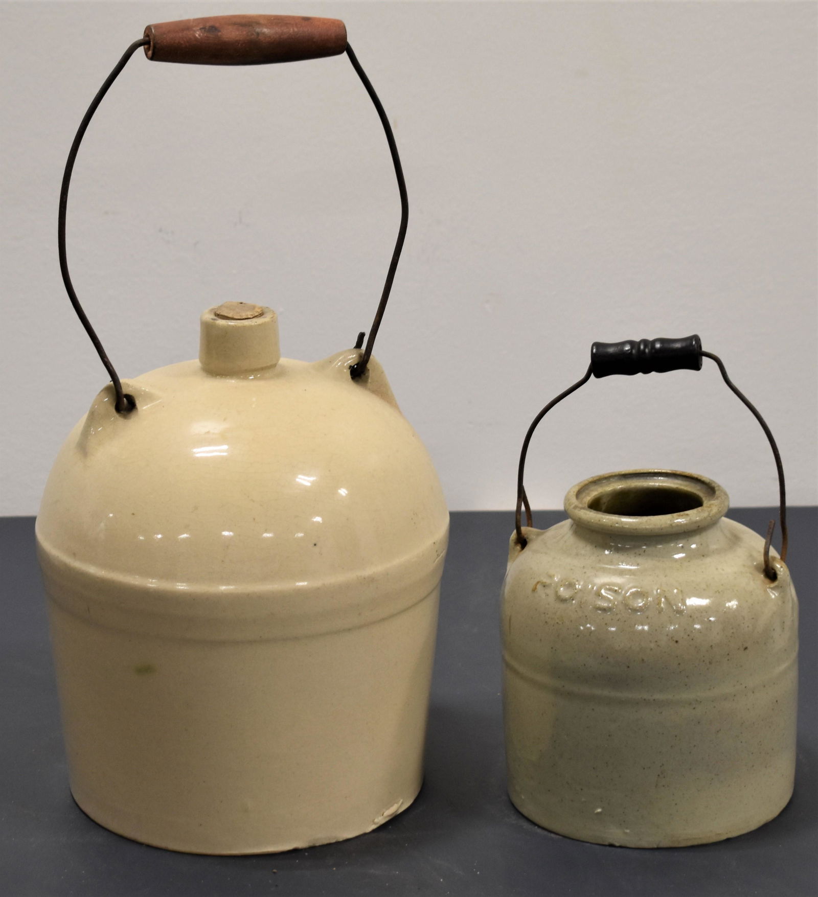 (2) Stoneware Pottery Jars (1 of 2)