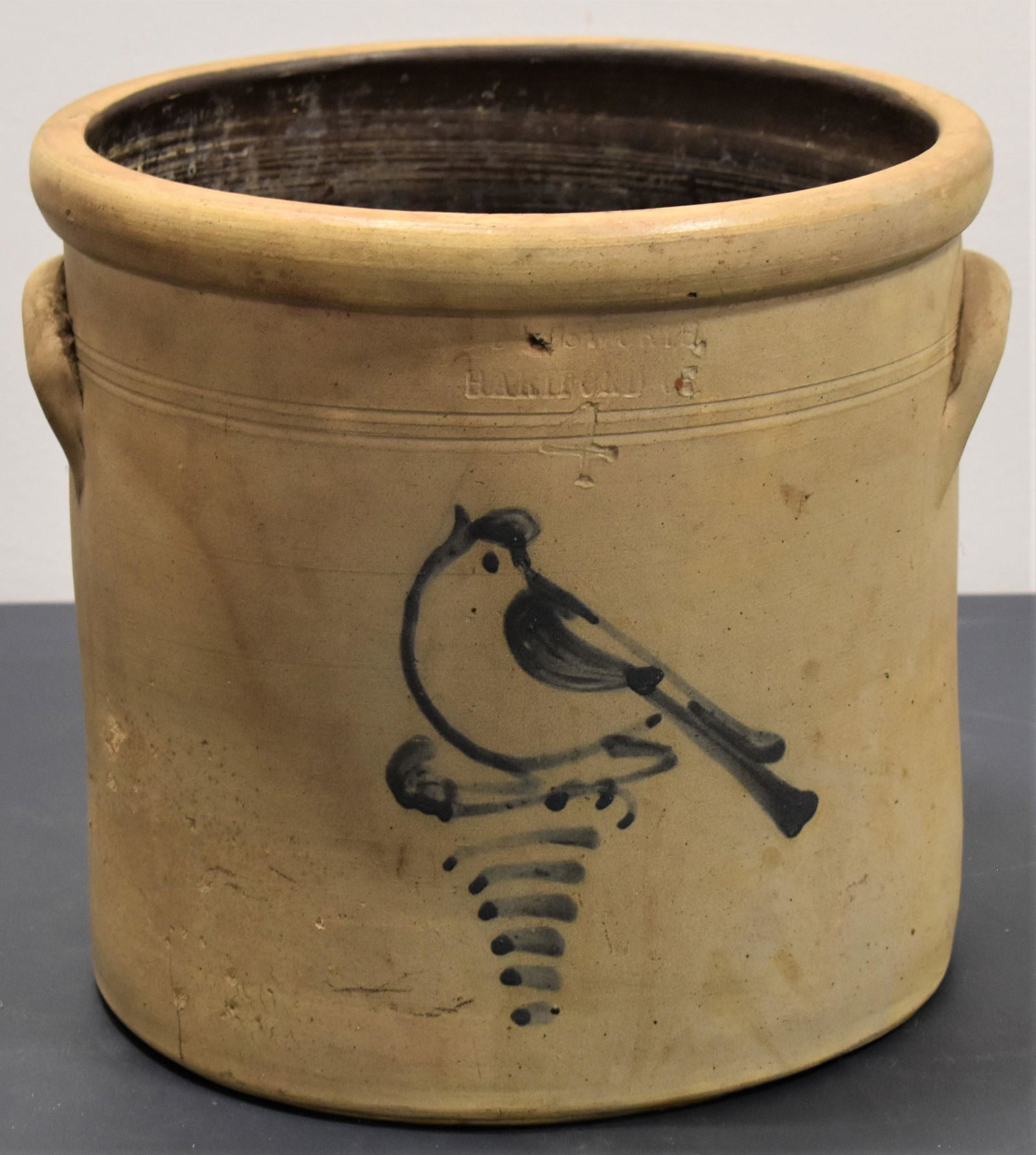 S.B. Bosworth Decorated Stoneware Crock (1 of 2)