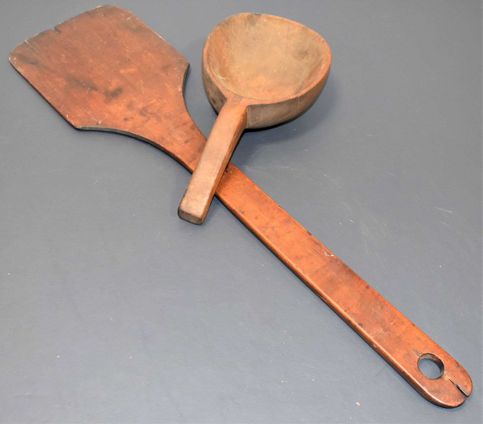 (2) Early Wooden Kitchen Items (1 of 1)