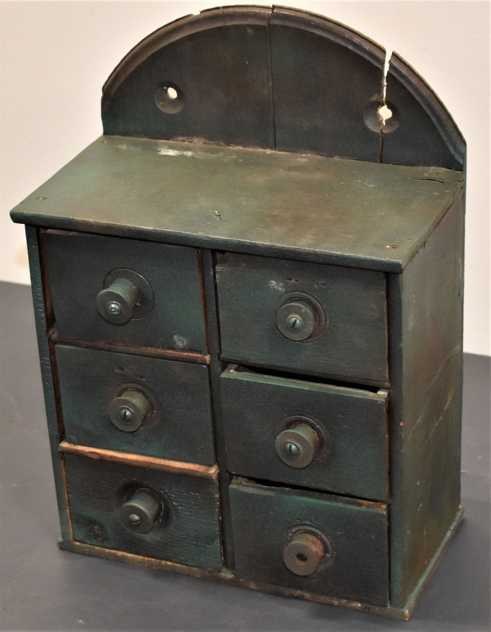 19th Century Painted Hanging Spice Chest (1 of 2)