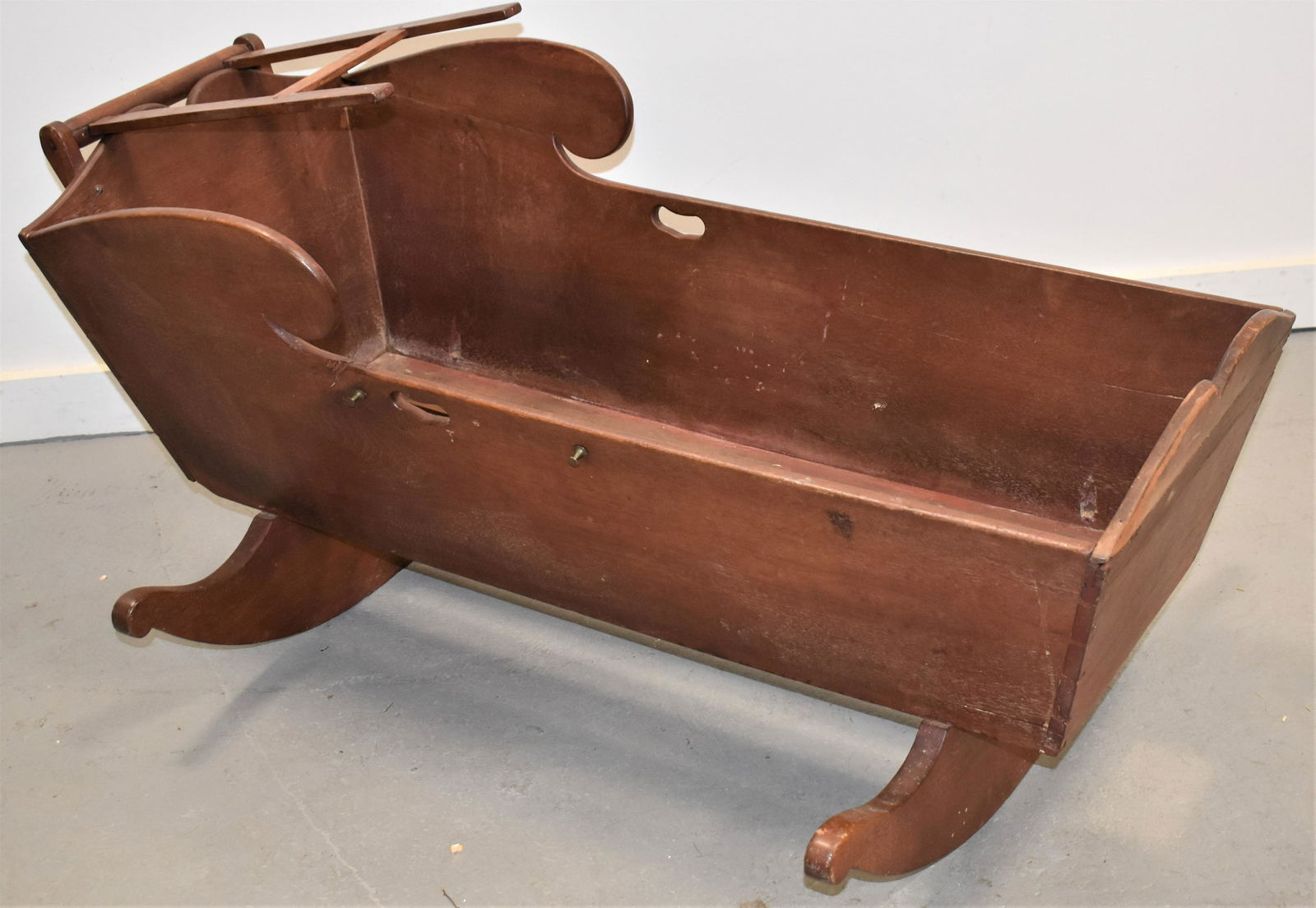 19th Century Wooden Cradle (1 of 2)