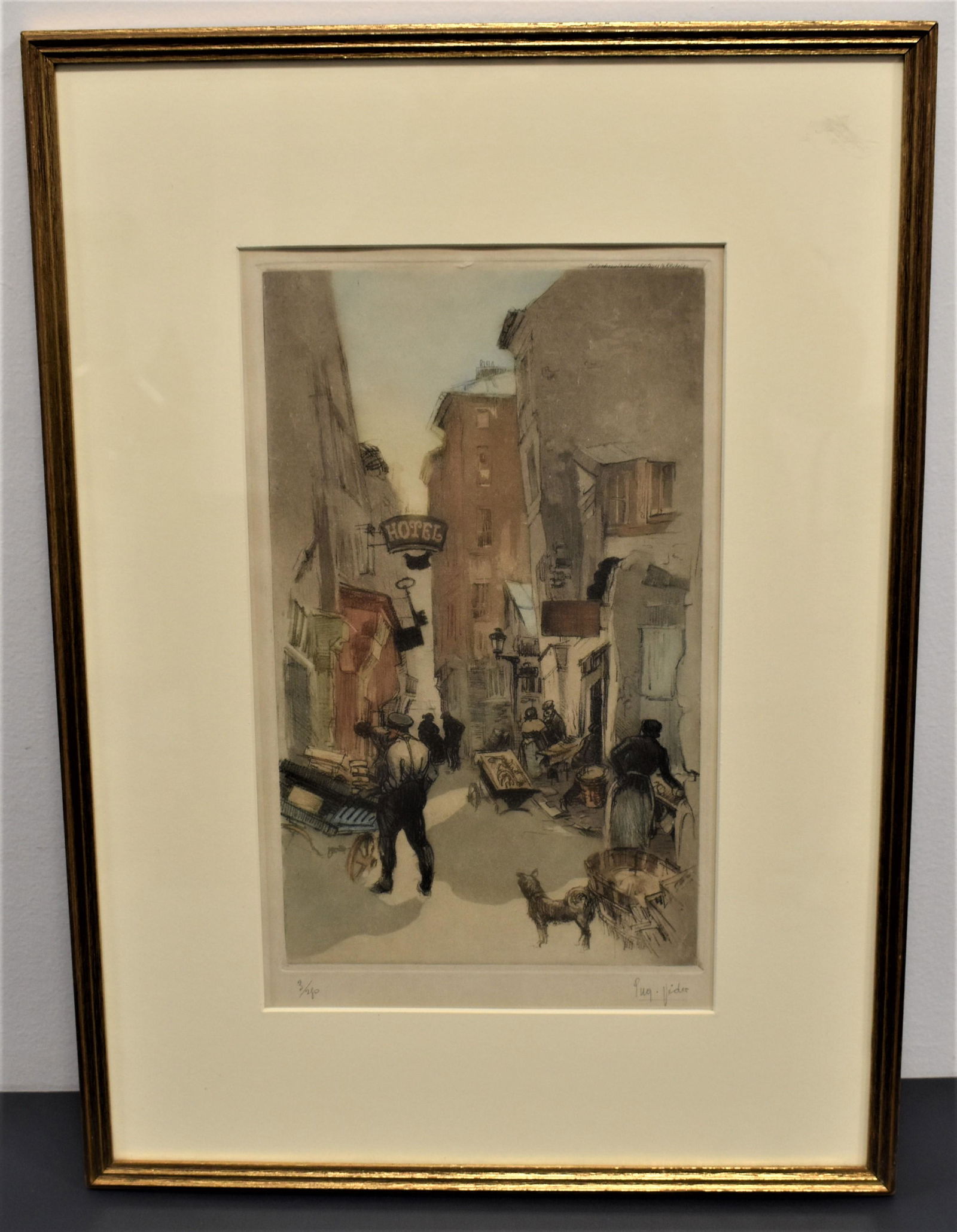 Eugene Veder Colored Etching (1 of 4)