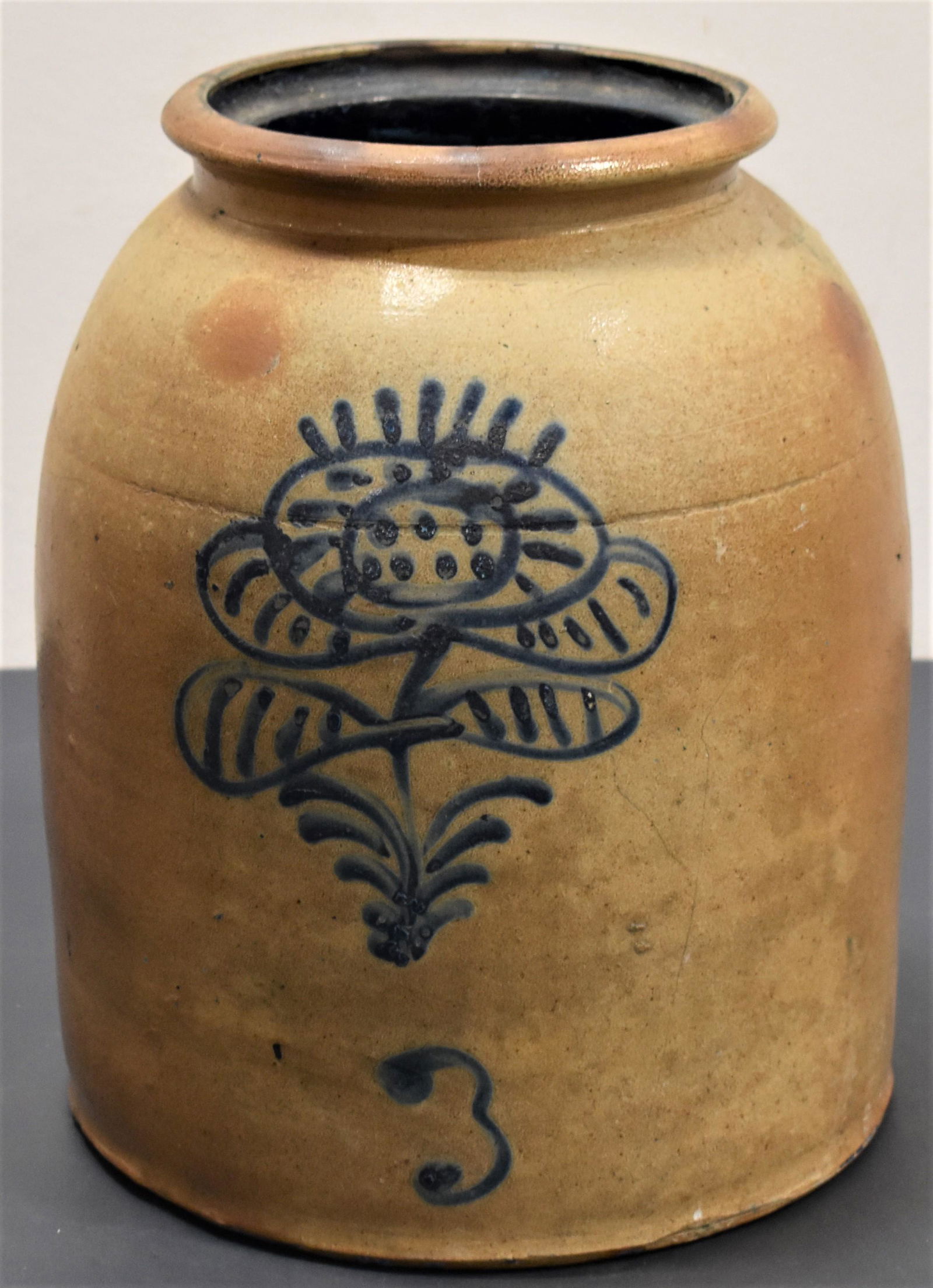 3 Gallon Decorated Stoneware Jar (1 of 1)