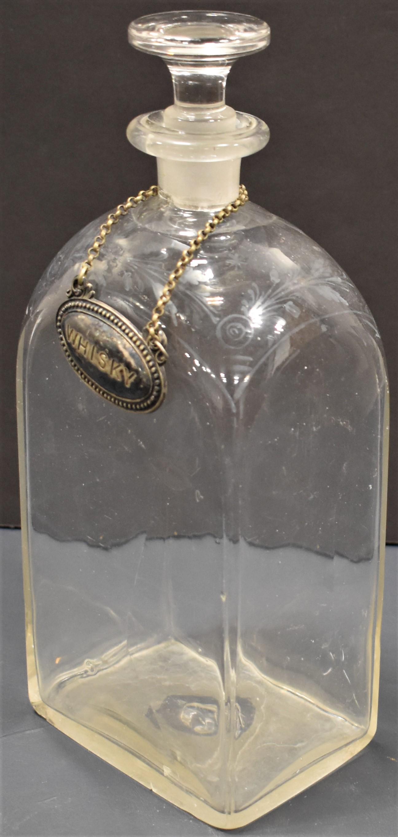 Early Square Blown Glass Decanter (1 of 5)