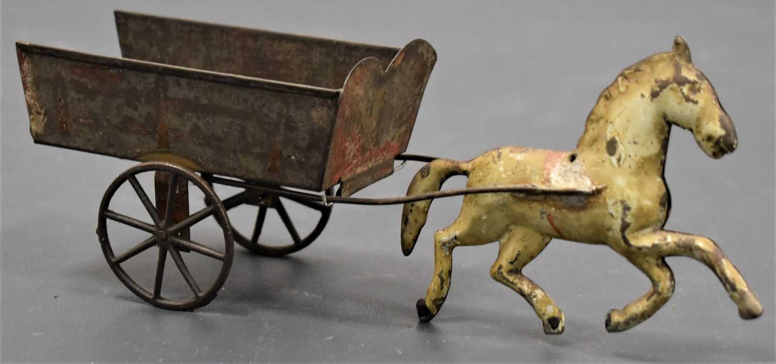 George Brown Painted Tin Horse Drawn Cart (1 of 2)