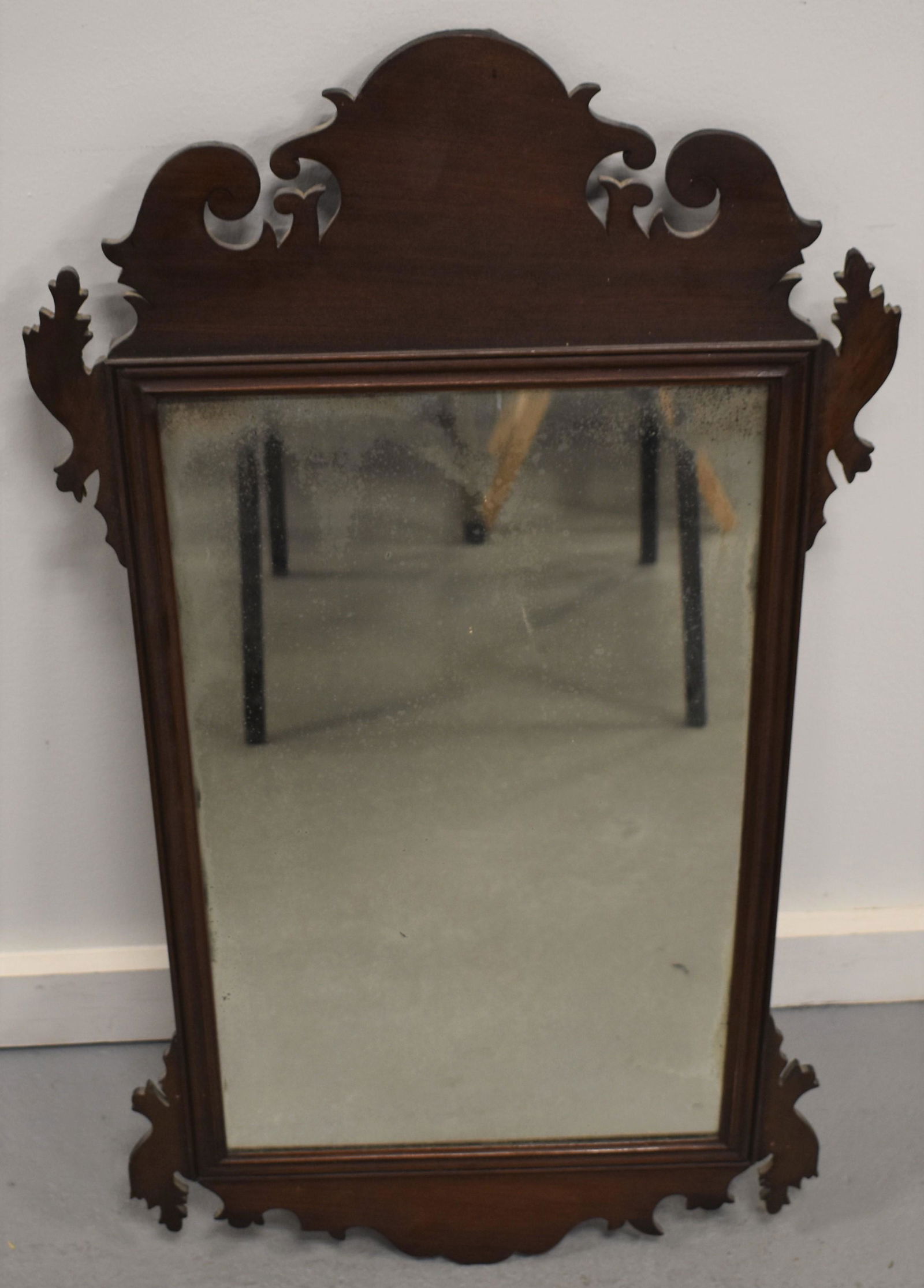 Chippendale Style Mahogany Mirror (1 of 3)