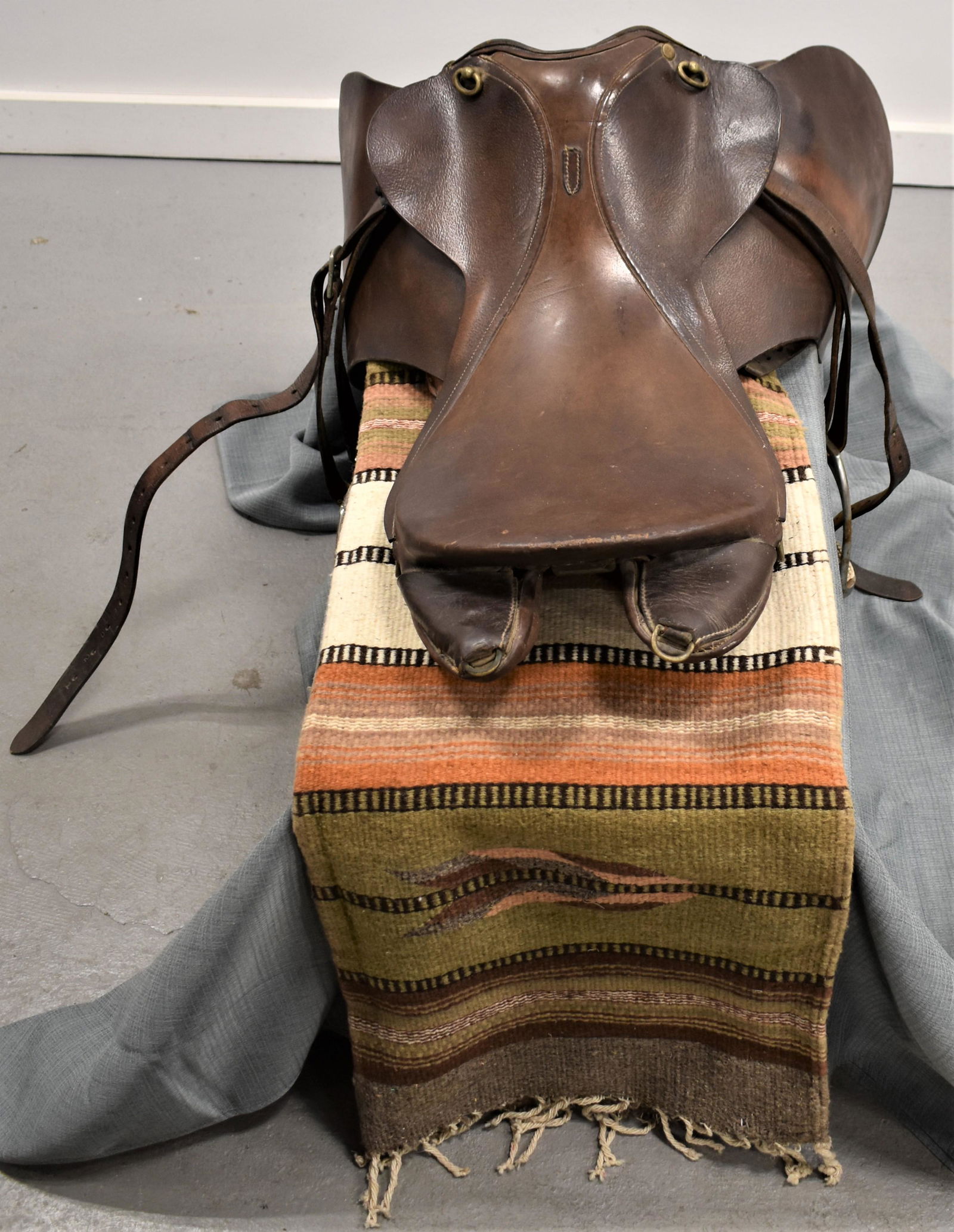 English Saddle and Horse Blanket (1 of 3)