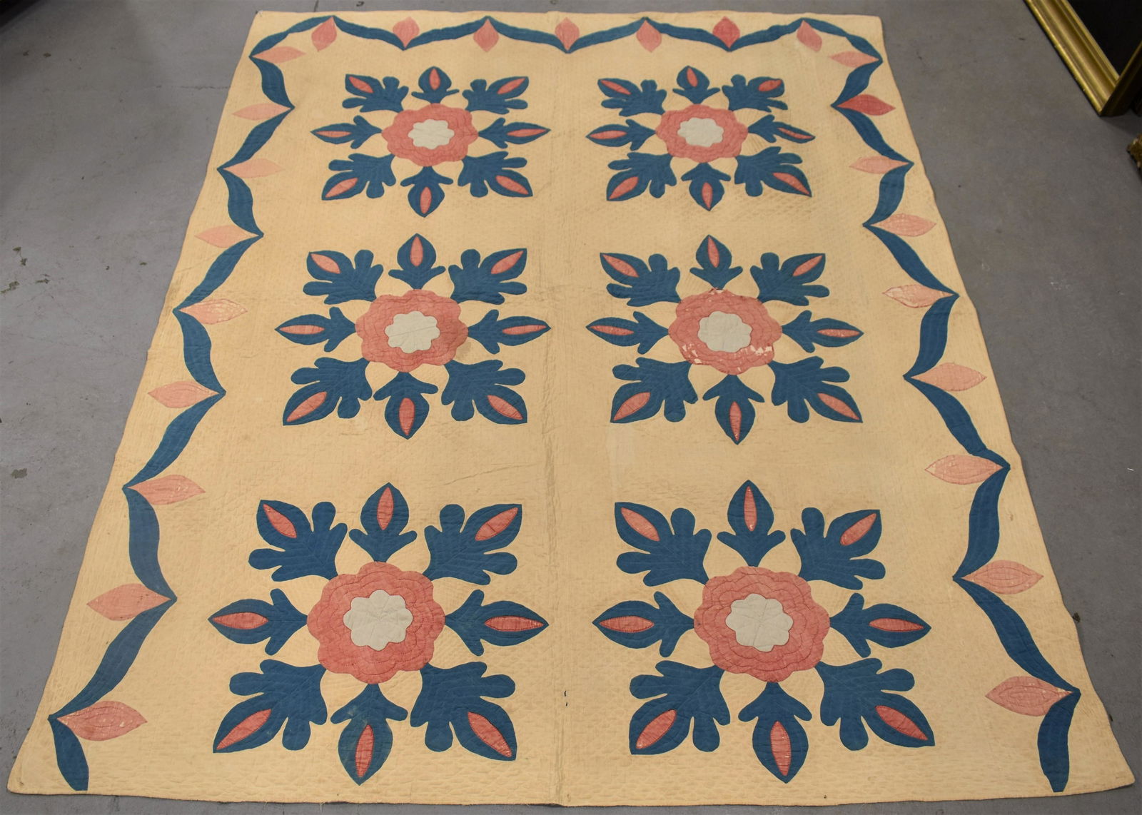 19th Century Floral Applique Quilt (1 of 7)