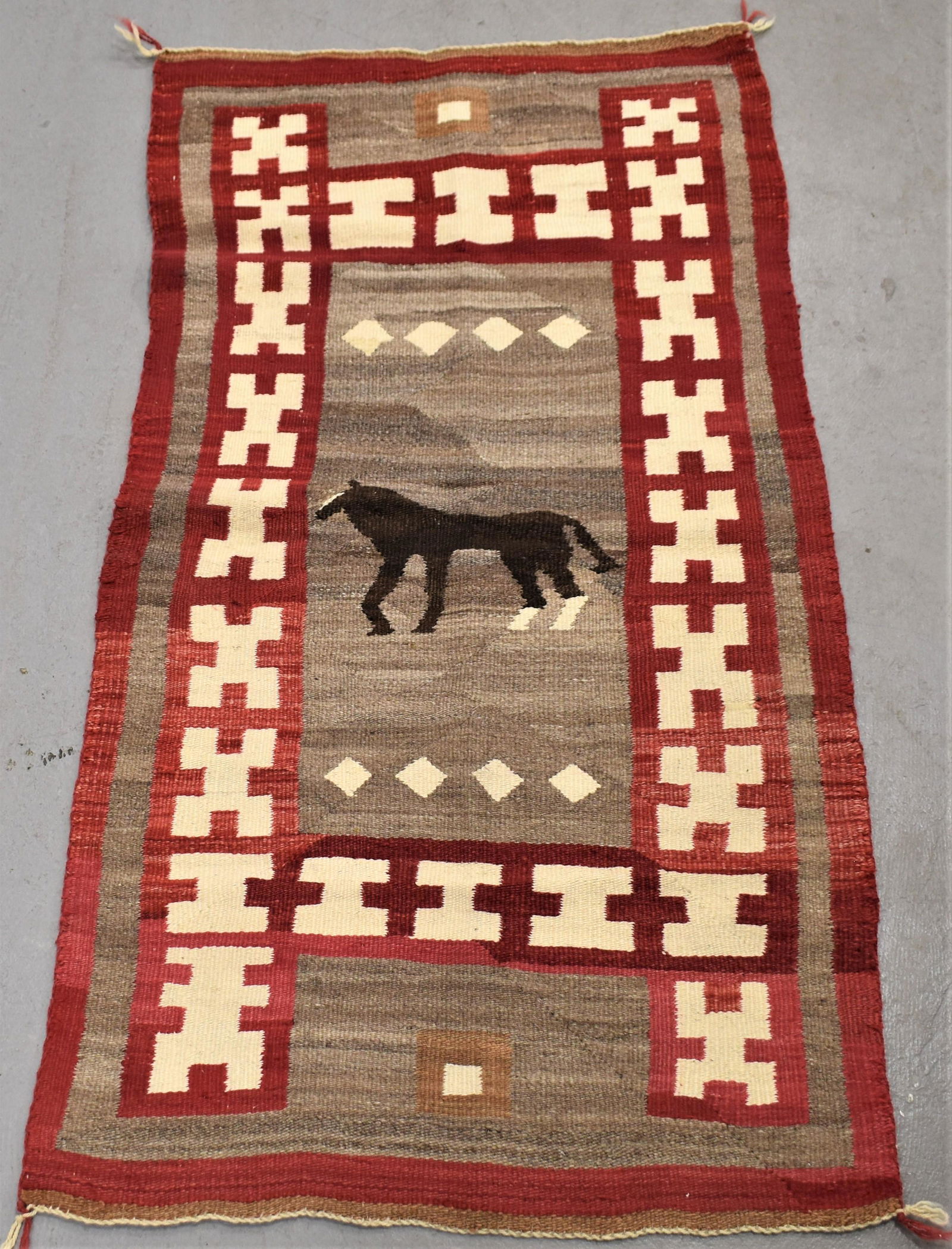 Native American Weaving w/ Horse (1 of 2)
