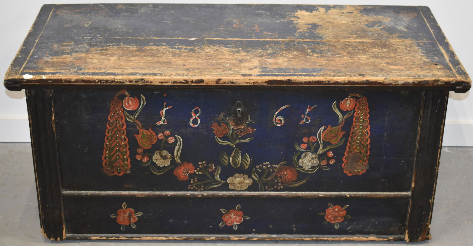 PAINTED P.A. DOWER CHEST (1 of 4)