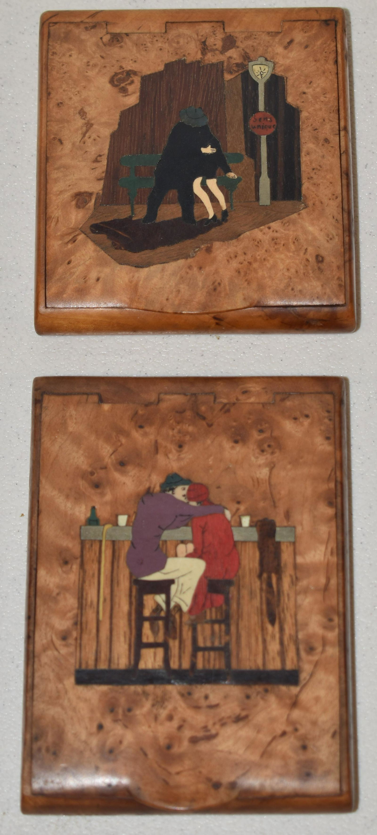 2 VINTAGE ART DECO FRENCH CIGARETTE CASES (1 of 4)