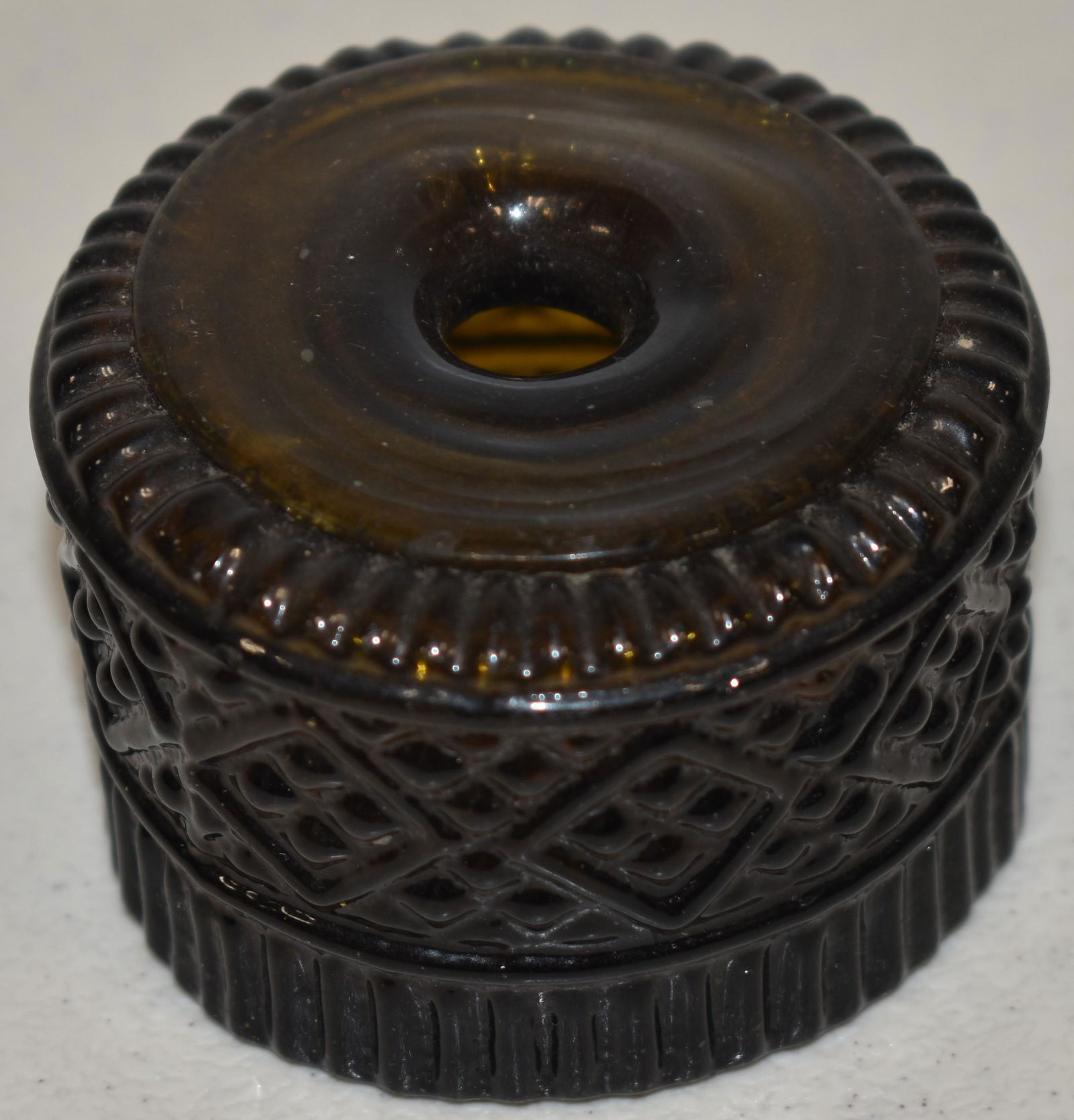 KEENE 3 MOLD BLOWN INKWELL (1 of 1)