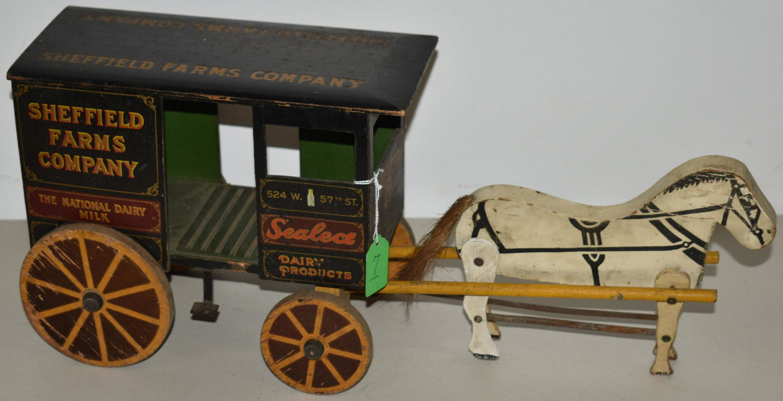 SHEFFIELD FARMS TOY DAIRY HORSE DRAWN WAGON (1 of 2)