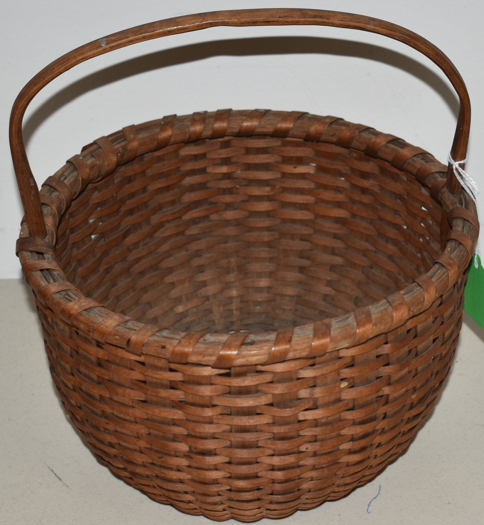 SIGNED WOVEN SPLINT BASKET (1 of 2)