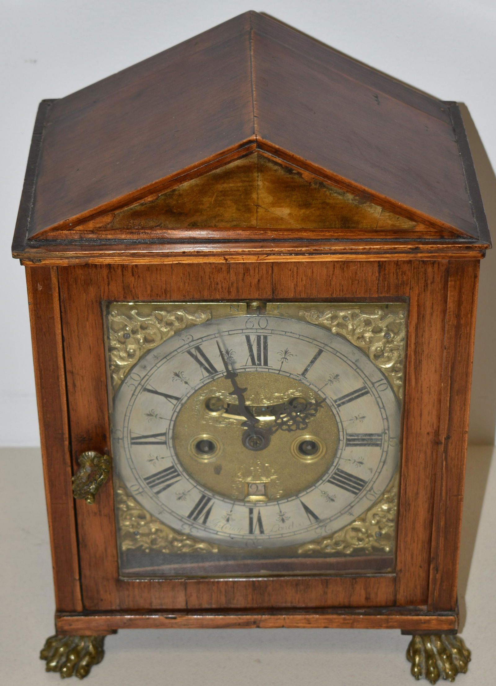 18TH CENT ENGLISH BRACKET CLOCK (1 of 3)