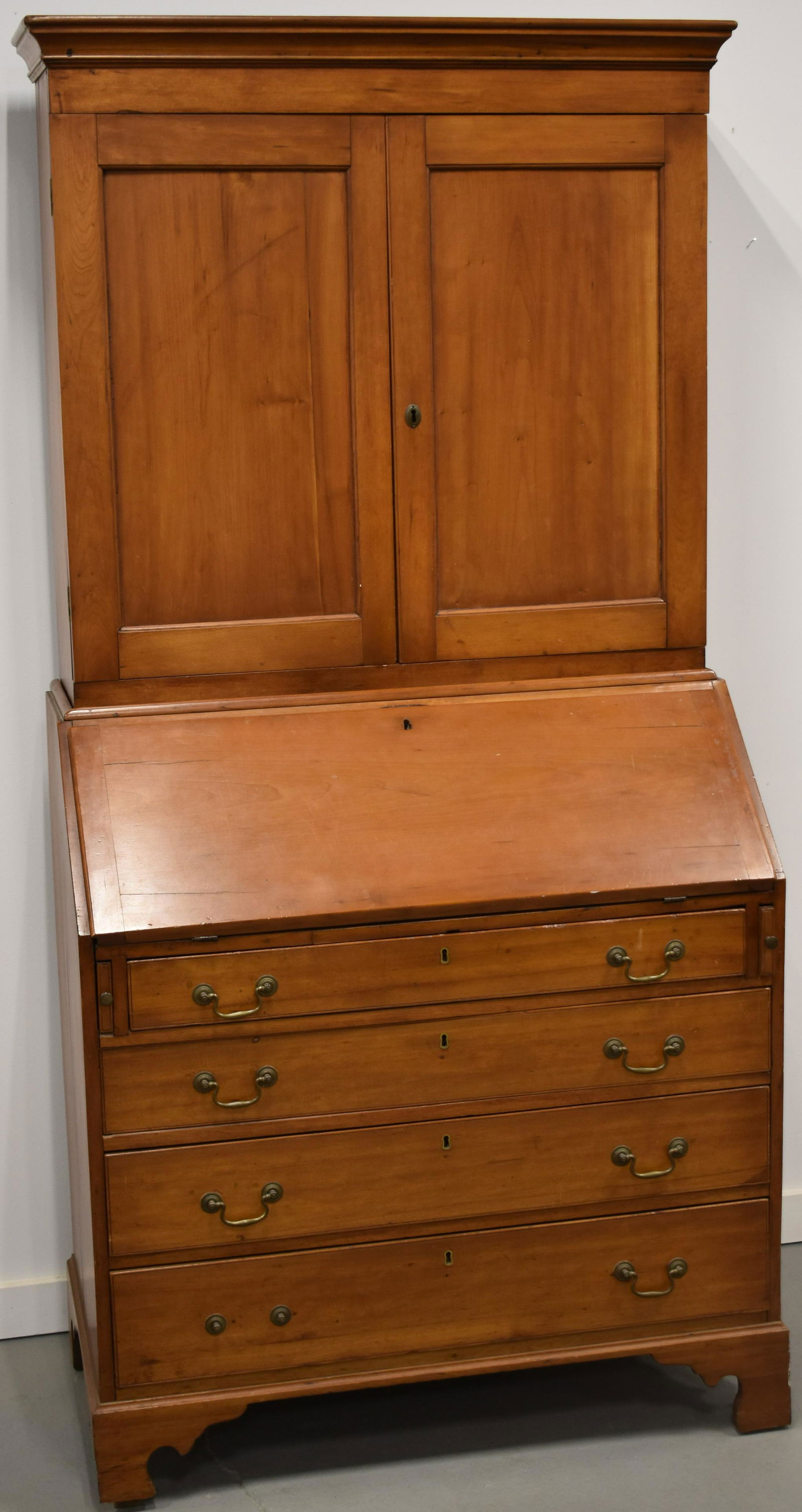 N.E. CHIPPENDALE 2 PC SECRETARY DESK (1 of 3)