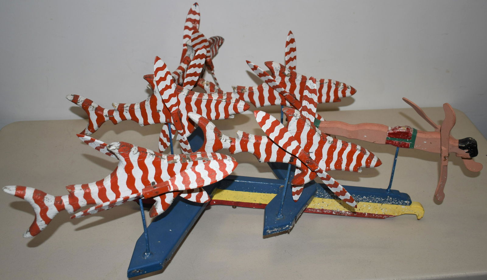 VINTAGE PAINTED FOLK ART FIGURAL (1 of 2)