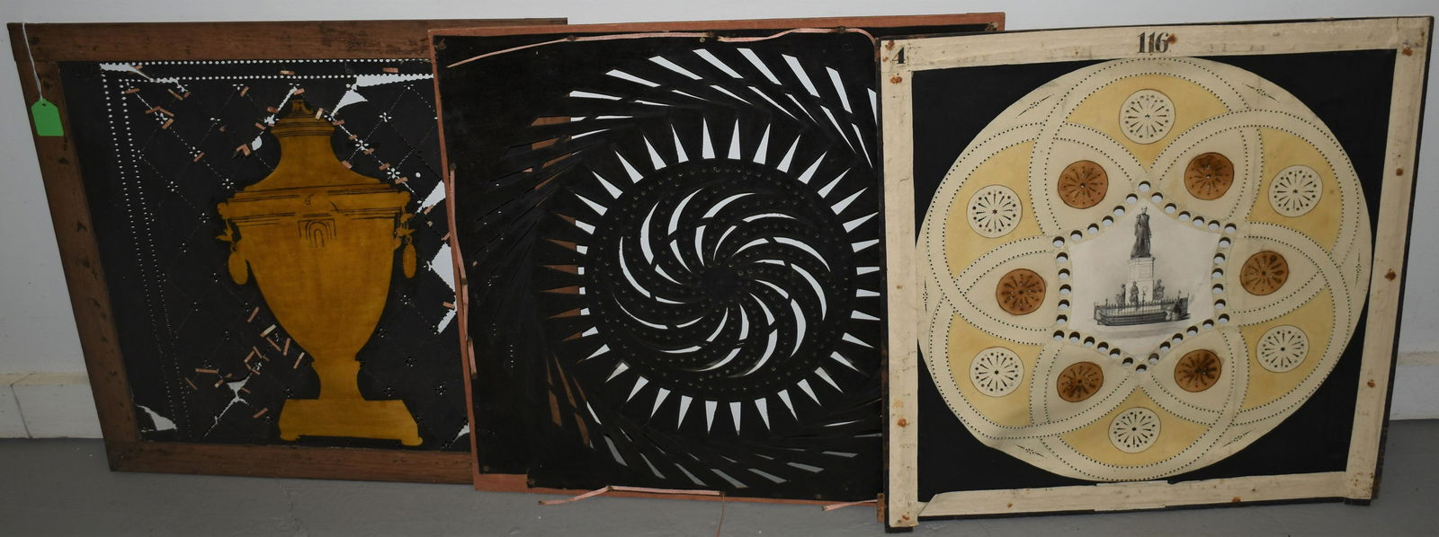 LOT (6) VINTAGE CUT STENCIL PATTERNS (1 of 2)