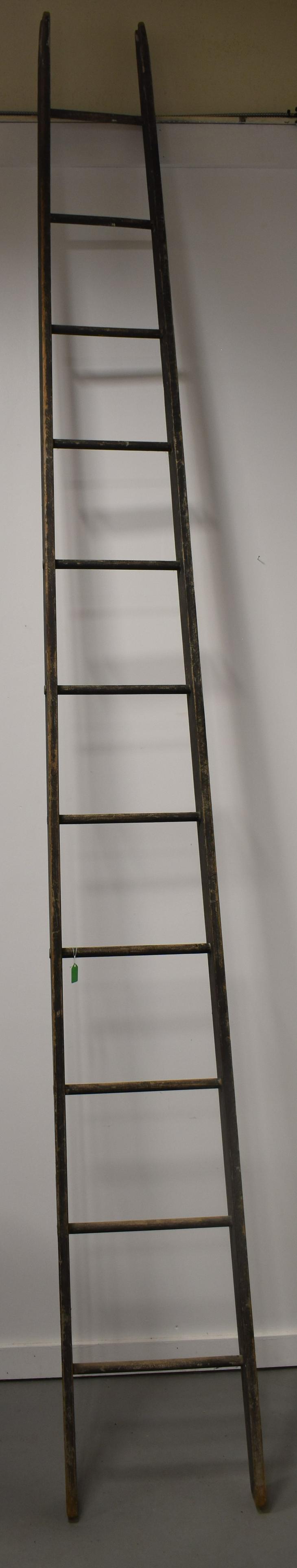 12 FT PAINTED WOODEN ORCHARDS LADDER (1 of 3)