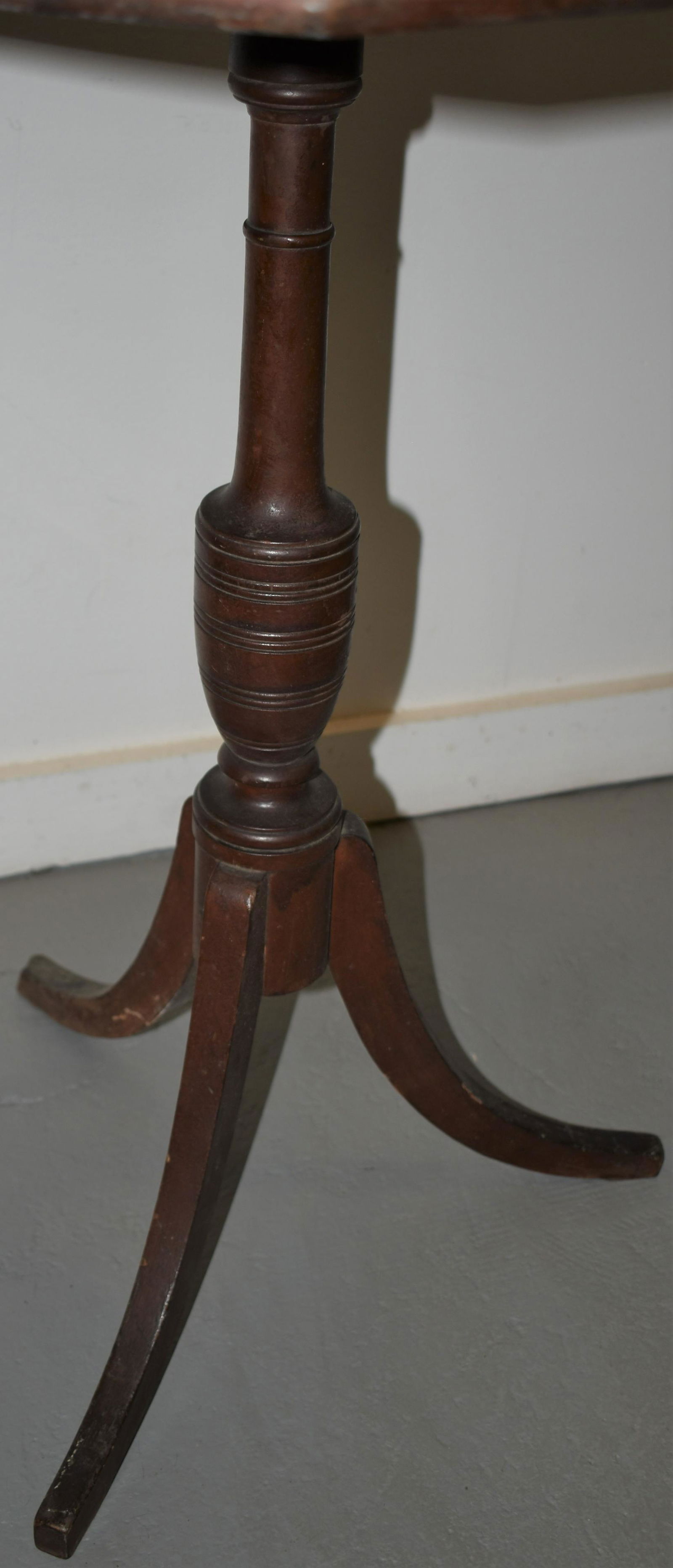 N.E. PAINTED FEDERAL CANDLESTAND (1 of 2)