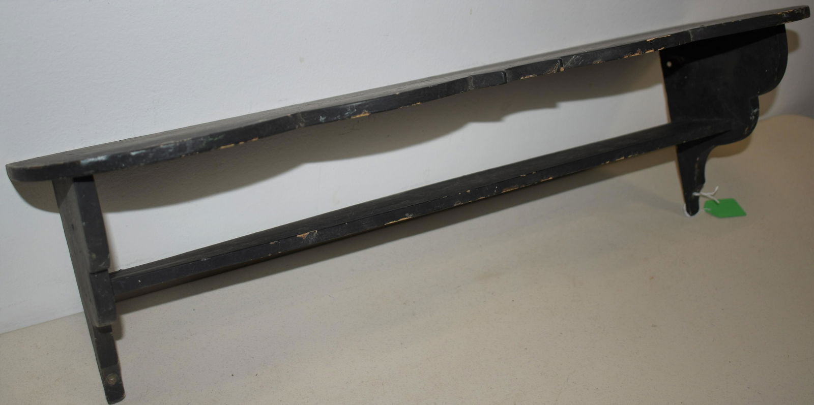 PAINTED PINE 2 TIER WALL SHELF (1 of 3)