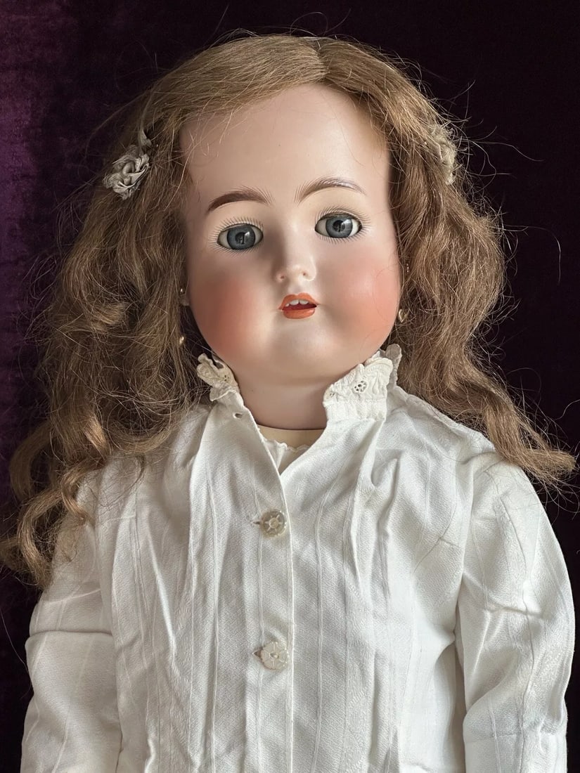 Large Antique German 30" Halbig Bisque Head Walker Doll