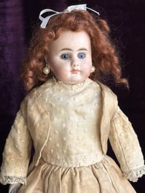 Antique German 16" Gebruder Kuhnlenz Bisque Shoulder Doll